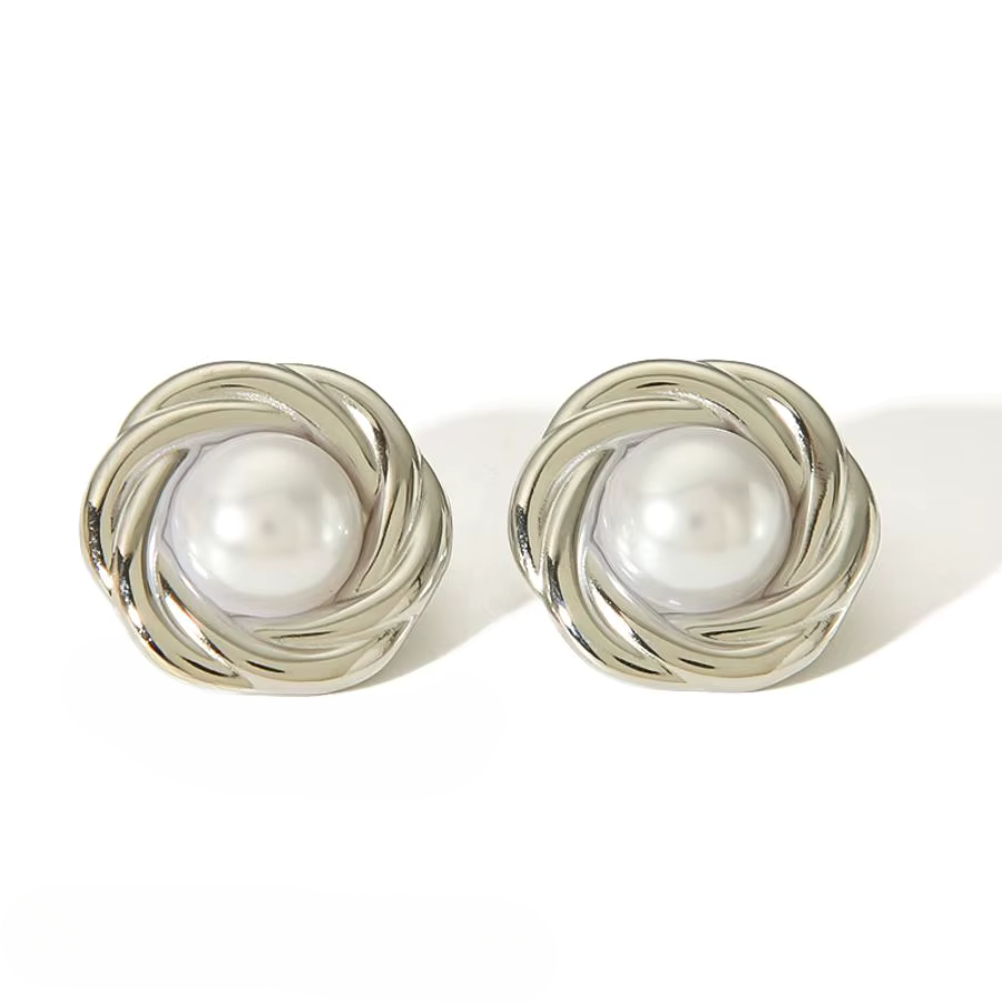 Boucles Œil-de-Tigre plaqué or 18K en pierre naturelle