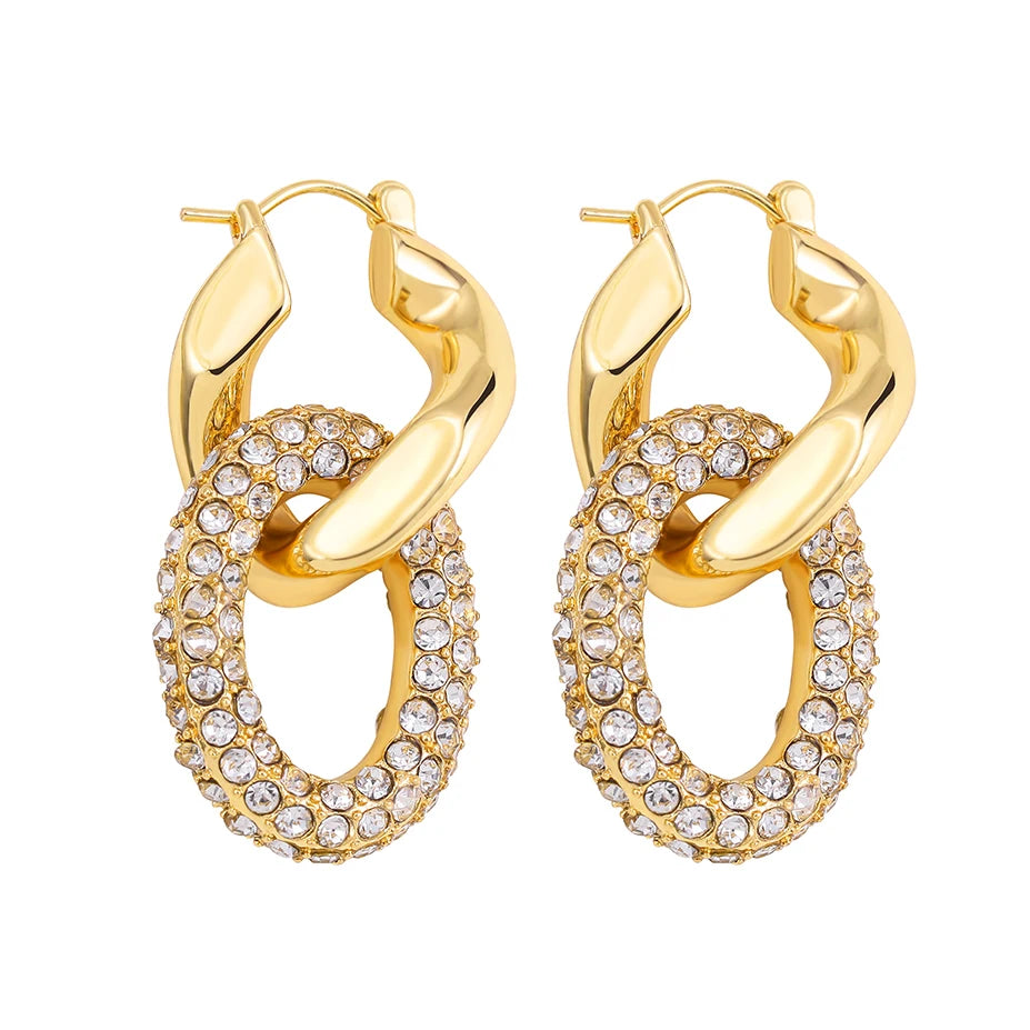 Boucles d’oreilles brillance & éclat diamanté