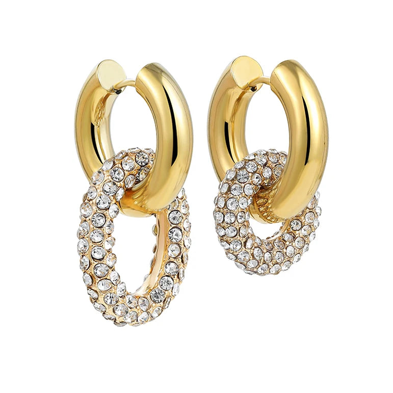 Boucles d’oreilles brillance & éclat diamanté