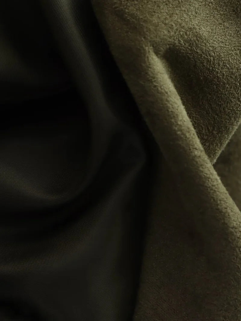 Veste over size en daim|chic confort & style